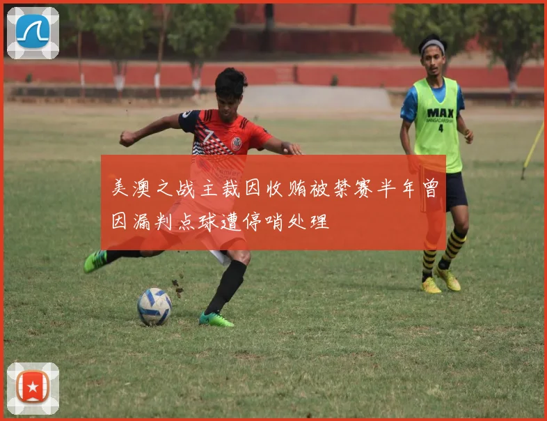 美澳之战主裁因收贿被禁赛半年曾因漏判点球遭停哨处理